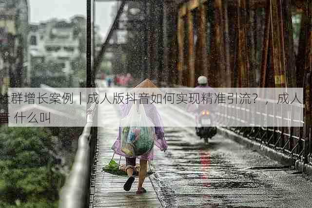 社群增长案例|成人版抖音如何实现精准引流?,成人抖音 什么叫
