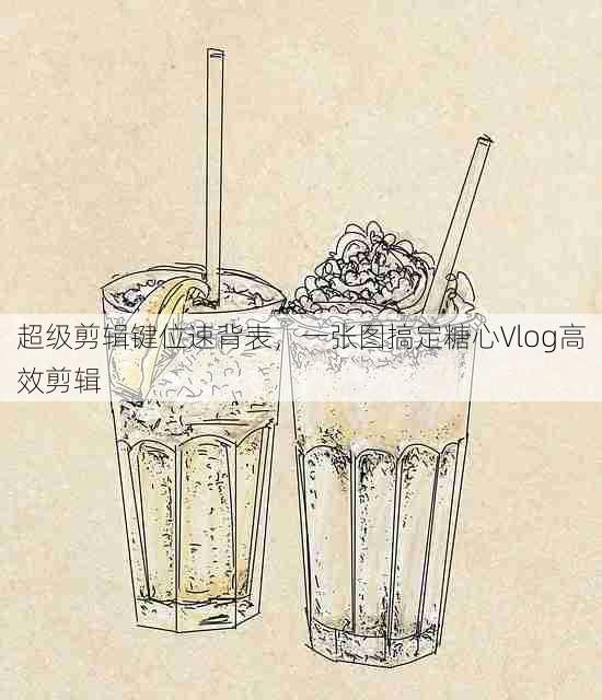 超级剪辑键位速背表，一张图搞定糖心Vlog高效剪辑