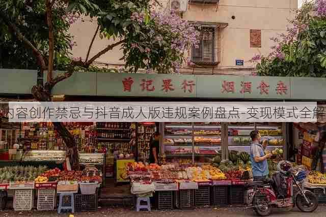 内容创作禁忌与抖音成人版违规案例盘点-变现模式全解