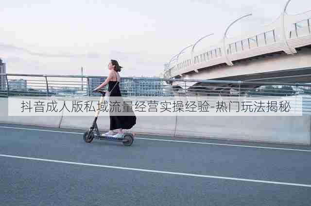 抖音成人版私域流量经营实操经验-热门玩法揭秘